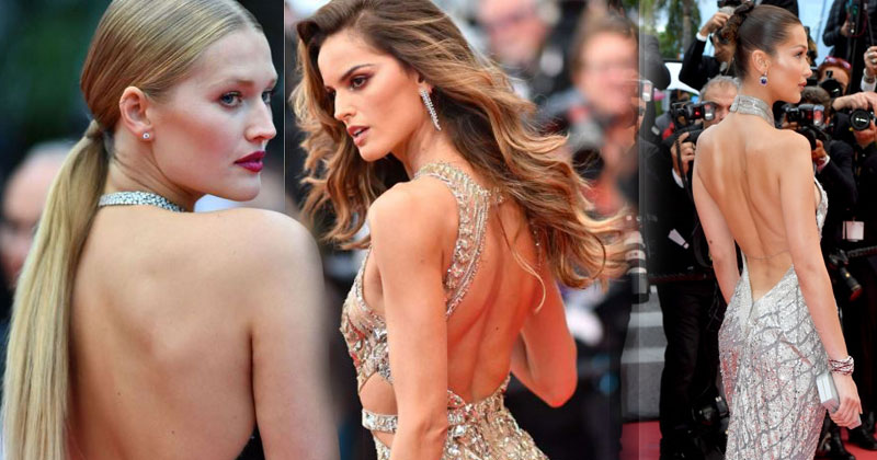 Backless-dress-Models-in-Cannes-2018