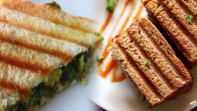 Capsicum Carrot Oats Sandwich